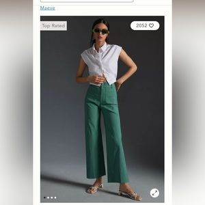 Anthropology Maeve cropped collette pant